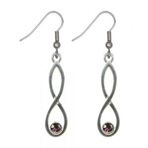 Celtic Colonsay Knot Drop Earrings with D/a