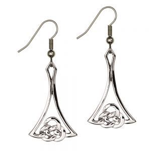 Art Pewter Celtic Kells Drop Earrings