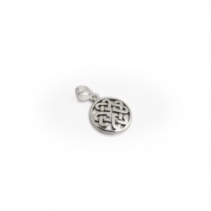 Celtic Heart Interlace Pendant in 925 Sterling Silver