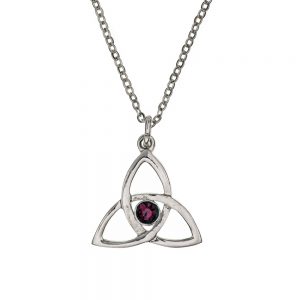 Celtic Crinan Knot Pendant With D/A Amethyst