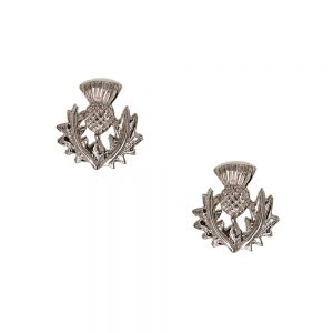 Scottish Thistle Pewter Earrings