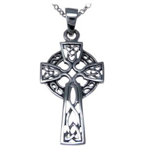 Knotwork Celtic Cross Pendant 925