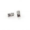 Celtic Interlace 925 Sterling Silver Stud Earrings With Amethyst Coloured Stones - Image 2