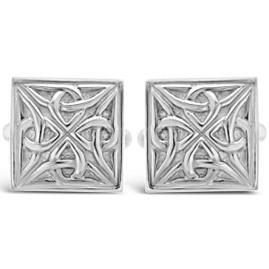 Celtic Trinity Knotwork Sqare Cufflinks