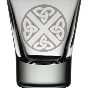 Celtic Saltire Dram Glass