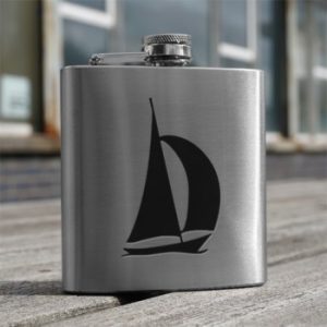 Sailing Yacht Hip Flask