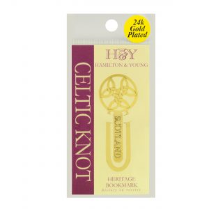 24 Carat Gold Plate celtic knot bookmark