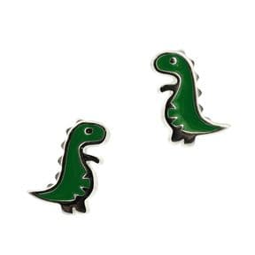 Nessie 925 Styerling Silver Stud Earrings in Enamel.