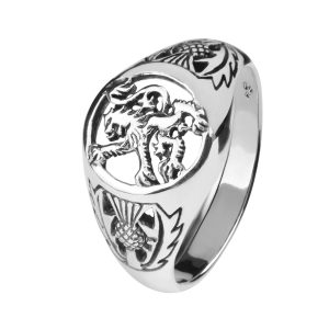 Scottish Lion Rampant Signet Ring