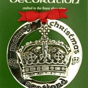 Silver Plated Christmas Decoration Scottish Crown 0980