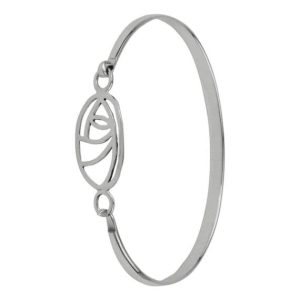 Mackintosh Glasgow Rose Sterling Silver Bangle 0288